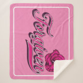 Vergeven Hibiscus Sherpa Blanket Sherpa Deken (Voorkant)