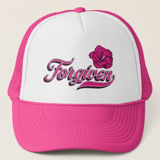 Vergeven Hibiscus Trucker Pet (Voorkant)