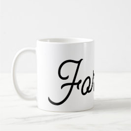 Vergeven kopje koffie koffiemok