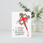 Vergeven kruis briefkaart (Staand voorkant)