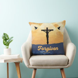 "Vergeven" Luke 7:48 Art Pillow Kussen