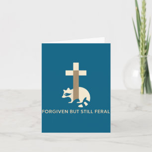 Vergeven Maar Toch Nog Wilde Wasbeer Christelijke  Kaart