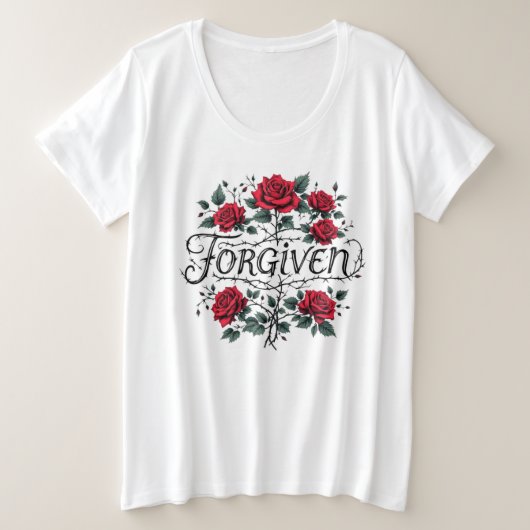 Vergeven Plus-size T-shirt voor vrouwen (Design voorkant)
