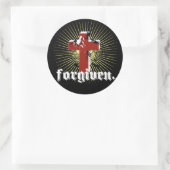 vergeven ronde sticker (Tas)