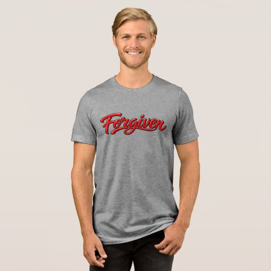 Vergeven Tri-Blend Shirt (Voorkant volledig)