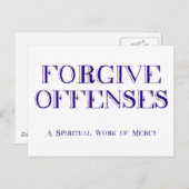 Vergeven van strafbare feiten briefkaart (Voorkant / Achterkant)