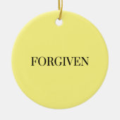 Vergeven - zwart - Bijbel Keramisch Ornament (Voorkant)