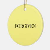 Vergeven - zwart - Bijbel Keramisch Ornament (Links)