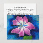 Vergeving Bloem Affirmatie Briefkaart (Voorkant / Achterkant)