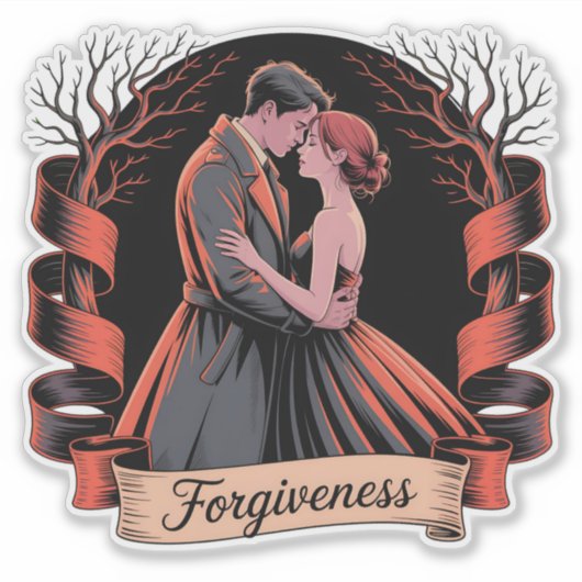 Vergeving Fantasy Romance Graphic Sticker (Voorkant)
