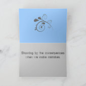 Vergeving, het spijt me, moed, gevolgen kaart (Binnen)