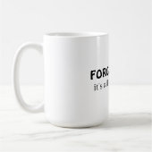 Vergeving, het zit allemaal in je hoofd koffiemok (Links)