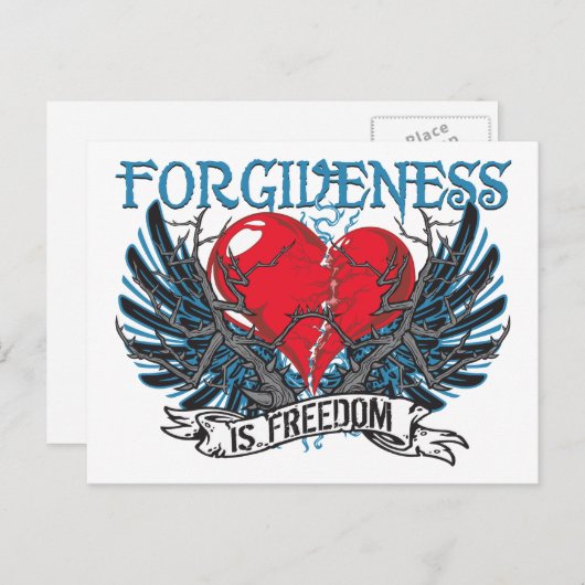Vergeving is vrijheid briefkaart (Voorkant / Achterkant)