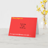 Vergevingskaarten Kaart (Gele Bloem)