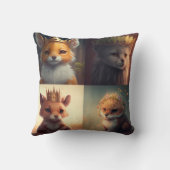 Vergiet twee wilde diervriendjes met kussen (Achterkant)