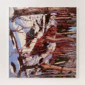 Vergieten in de Bossen, kunstschilderij Legpuzzel (Horizontaal)