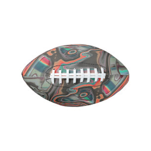 Vergieten van sporen in grijs, levend koraal en cy american football