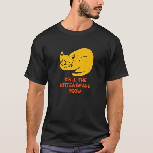 Vergif de keutheenbonen met de kat-Humor Kitten T-shirt (Voorkant)