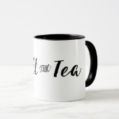 Vergif de thee in zwart mok (Voorkant rechts)