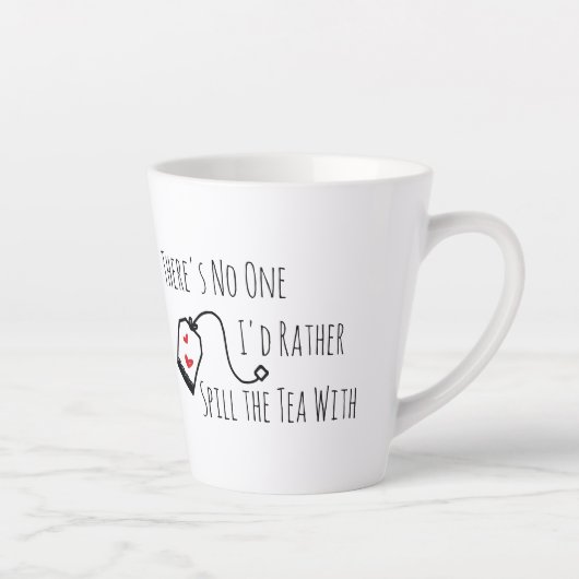 Vergif het Tea Funny Gezegde Gift for Friend Latte Mok (Rechts)