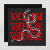 Vergif is het wapen van de slang kaart (Voorkant / Achterkant)