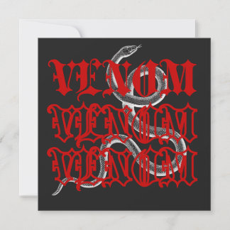 Vergif is het wapen van de slang kaart