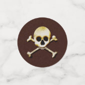 Vergif schedel en dwarsbeenontwerp confetti (Kleine voorkant)