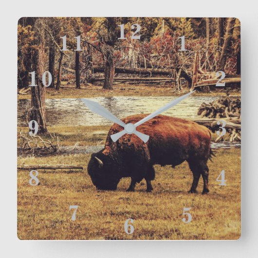 vergif vierkante klok (Voorkant)