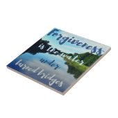 Vergiffend gebrande bridgecitaat tegeltje (Zijkant)