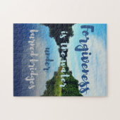 Vergiffend water verbrande bruggen citeren jigzaag legpuzzel (Horizontaal)