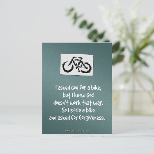 vergiffenis... briefkaart (Staand voorkant)