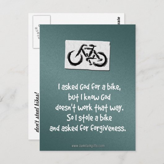 vergiffenis... briefkaart (Voorkant / Achterkant)