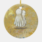 Vergiffenis genezing herstel spoken uit het verled keramisch ornament (Achterkant)