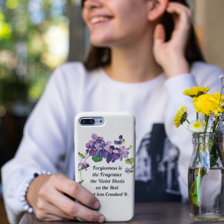 Vergiffenis is de geur van de Violet Sheds Vierkante Sticker