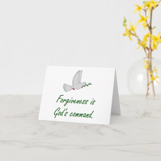 Vergiffenis is Gods commando - vergiffenissen Kaart (Gele Bloem)