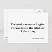 Vergiffensief citaat - briefkaart (Voorkant / Achterkant)