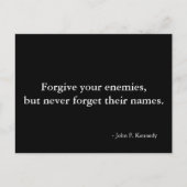 Vergiffensief citaat - briefkaart (Voorkant)