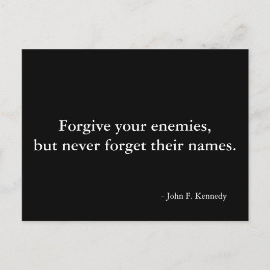 Vergiffensief citaat - briefkaart (Voorkant)