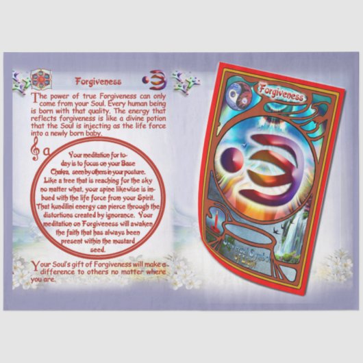 Vergiffensymbool Tissue Paper Tissuepapier (Voorkant)