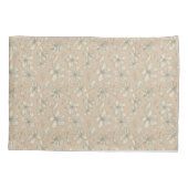 Vergifte bloesems op lichtbeige - naadloos patroon kussensloop (Achterkant)