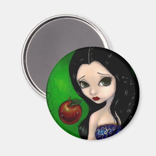 "Vergiftigde appel" magneet (Voorkant / Achterkant)