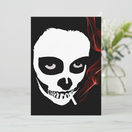 vergiftigde dood kaart (Staand voorkant)