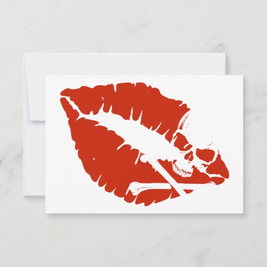 vergiftigde lippen kaart (Voorkant)