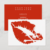 vergiftigde lippen kaart (Voorkant / Achterkant)