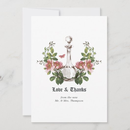 Vergiftiging Halloween Gothic Bedankkaart (Voorkant)