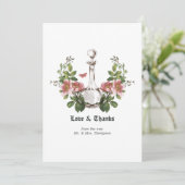 Vergiftiging Halloween Gothic Bedankkaart (Staand voorkant)