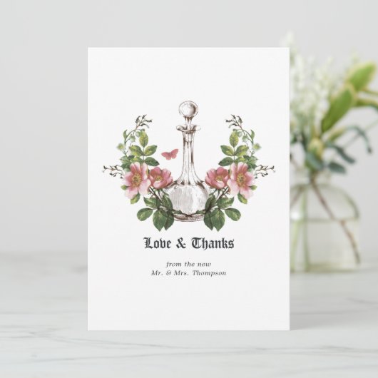 Vergiftiging Halloween Gothic Bedankkaart (Staand voorkant)