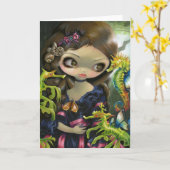 Vergiftigingen Volants: L'Hippocampe Wenskaart Kaart (Gele Bloem)