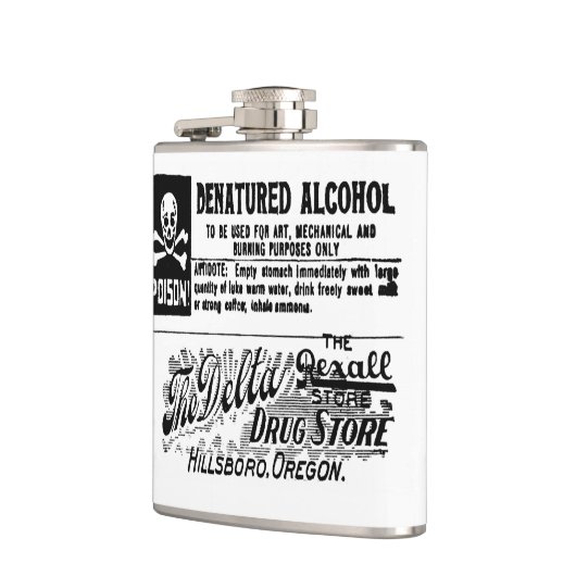  vergiftiglabel heupfles (Links)