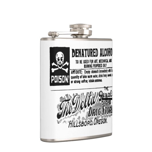  vergiftiglabel heupfles (Rechts)